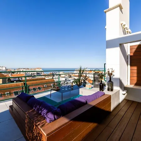 Skyline - Keyweek 23 Bedrooms Apt With Rooftop Sea View Parking Biarritz