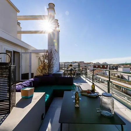 Skyline - Keyweek 23 Bedrooms Apt With Rooftop Sea View Parking Apartament