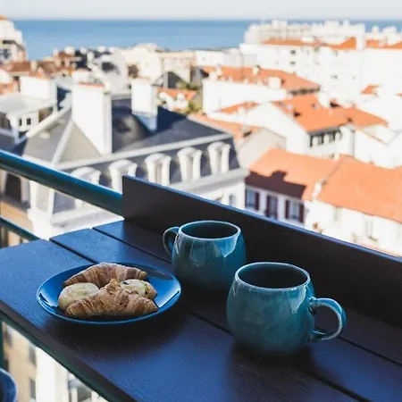 Skyline - Keyweek 23 Bedrooms Apt With Rooftop Sea View Parking * Biarritz
